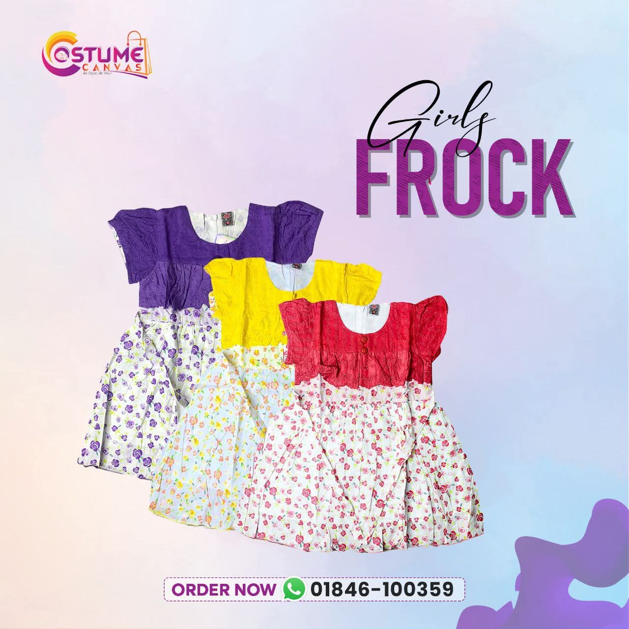 Roses cotton frock