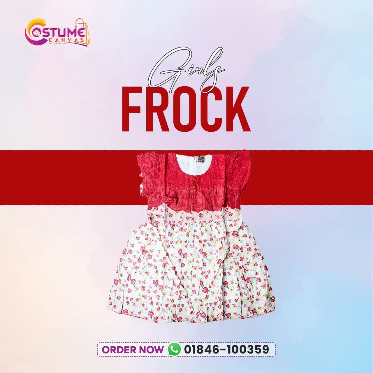 Roses cotton frock