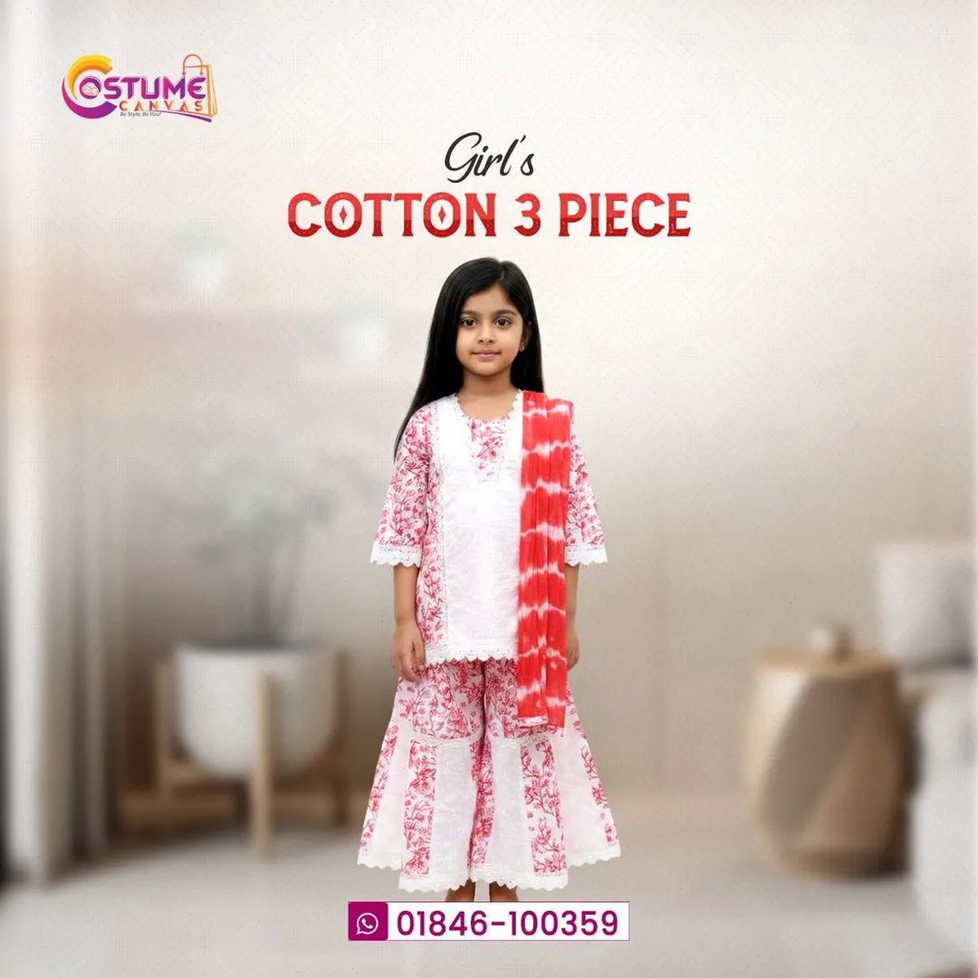 Chikankari Cotton 3pcs