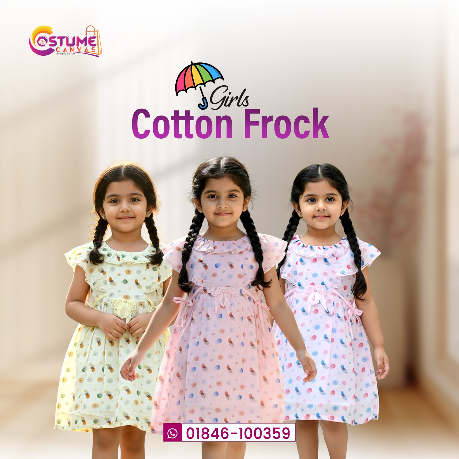 Candy Dot Cotton Frock