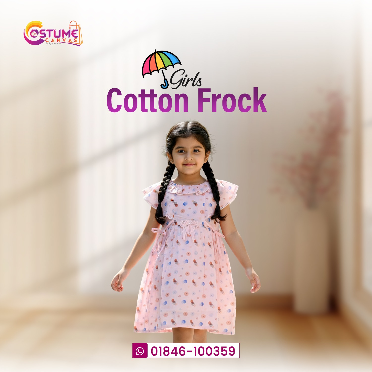 Candy Dot Cotton Frock