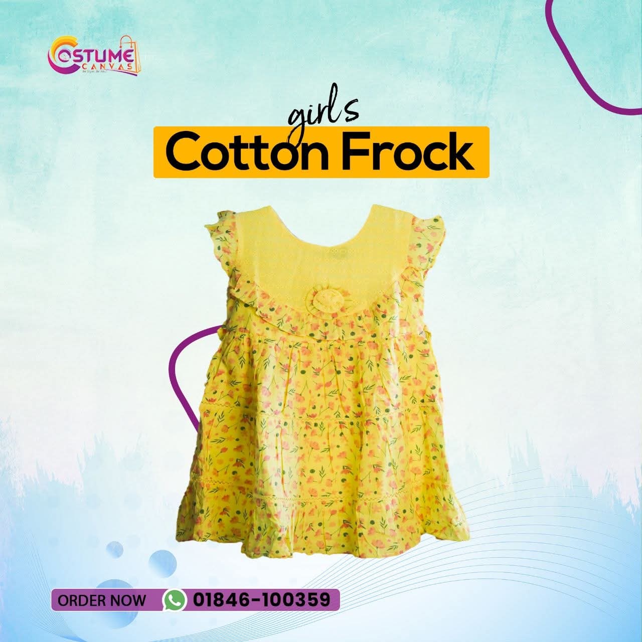 Sunflower Cotton Frock