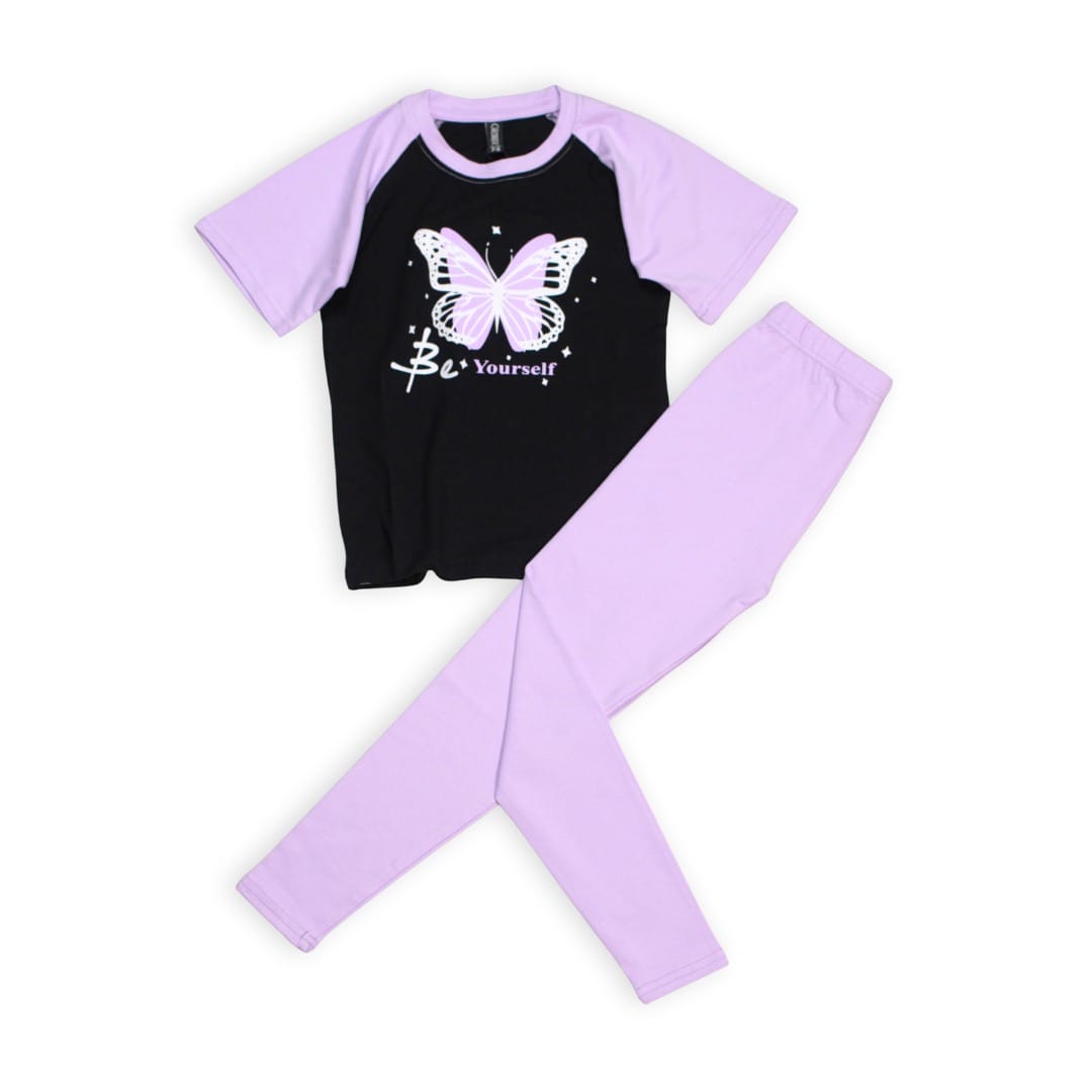 Girls Half-sleeve t-shirt & leggings set